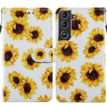 Painted Pattern Horizontal Flip Phone Leather Case with Holder & Card Slots & Photo Frame, For Samsung Galaxy S22 5G, For Samsung Galaxy S22+ 5G, For Samaung Galaxy S22 Ultra 5G