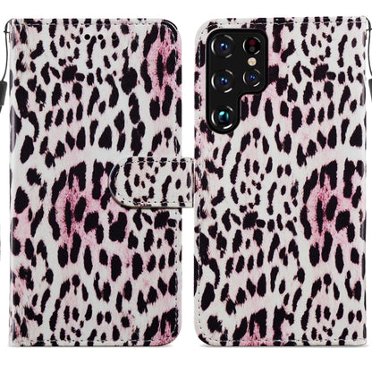 Painted Pattern Horizontal Flip Phone Leather Case with Holder & Card Slots & Photo Frame, For Samsung Galaxy S22 5G, For Samsung Galaxy S22+ 5G, For Samaung Galaxy S22 Ultra 5G