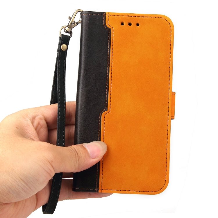 Stitching-Color Horizontal Flip Leather Phone Case with Holder & Card Slots & Photo Frame, For Samsung Galaxy A13 5G