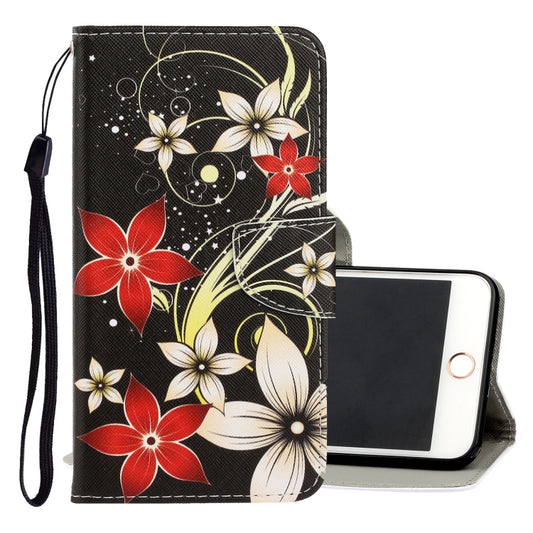 3D Colored Drawing Horizontal Flip PU Leather Case with Holder & Card Slots & Wallet, For iPhone 6 / 6s, For iPhone 6 Plus / 6s Plus, For iPhone 8 Plus / 7 Plus