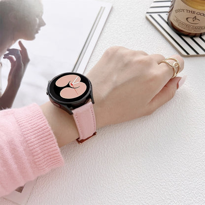 Lychee Texture Leather Strap Watchband, For Samsung Galaxy Watch4 40mm / 44mm