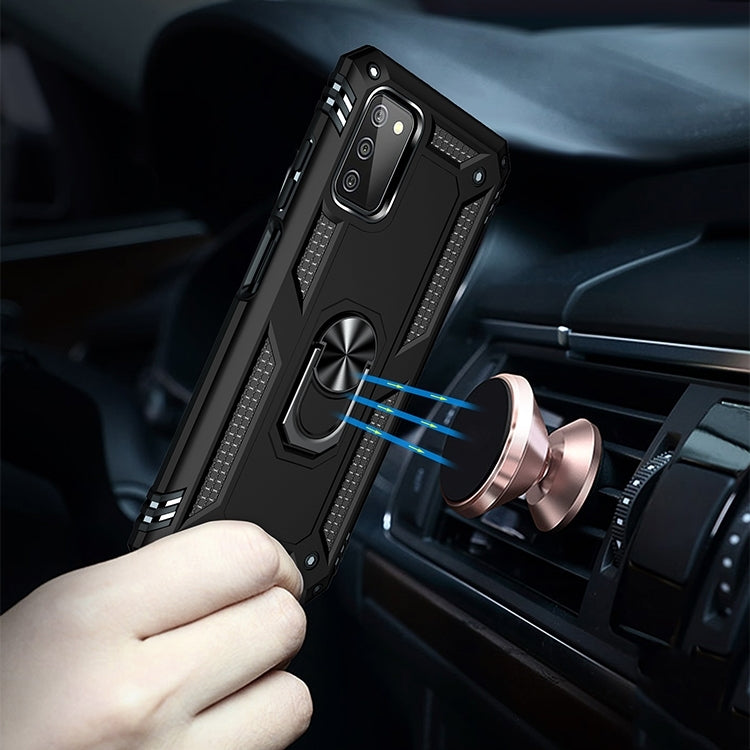 Shockproof TPU + PC Protective Case with 360 Degree Rotating Holder, For Samsung Galaxy A03s 164mm Version