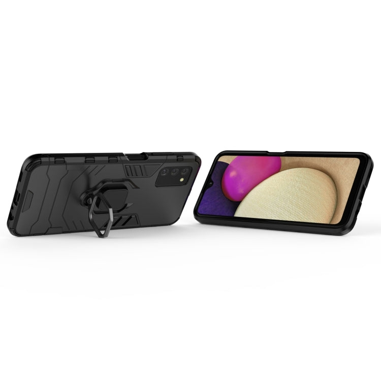 PC + TPU Shockproof Phone Case with Magnetic Ring Holder, For Samsung Galaxy A03s 166mm