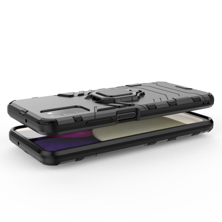PC + TPU Shockproof Phone Case with Magnetic Ring Holder, For Samsung Galaxy A03s 166mm