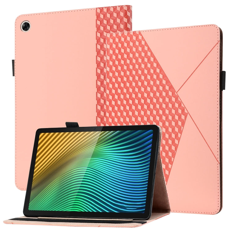 Rhombus Skin Feel Horizontal Flip Tablet Leather Case with Card Slots & Holder, For Samsung Galaxy Tab A8 10.5 2021 X200/X205, For OPPO Realme Pad