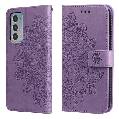 7-petal Flowers Embossing Horizontal Flip Leather Phone Case with Holder & Card Slots, For Motorola Edge 20, For Nokia C20 / C10, For vivo Y21 / Y21s / Y33s, For Samsung Galaxy A13 5G, For Xiaomi 11T / 11T Pro
