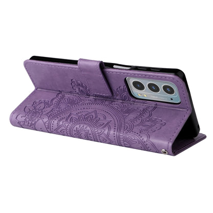 7-petal Flowers Embossing Horizontal Flip Leather Phone Case with Holder & Card Slots, For Motorola Edge 20, For Nokia C20 / C10, For vivo Y21 / Y21s / Y33s, For Samsung Galaxy A13 5G, For Xiaomi 11T / 11T Pro