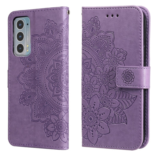 7-petal Flowers Embossing Horizontal Flip Leather Phone Case with Holder & Card Slots, For Motorola Edge 20, For Nokia C20 / C10, For vivo Y21 / Y21s / Y33s, For Samsung Galaxy A13 5G, For Xiaomi 11T / 11T Pro