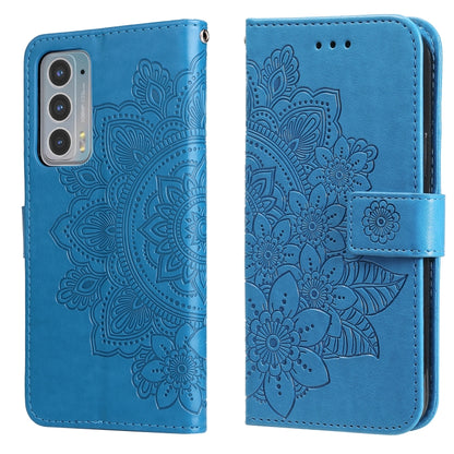 7-petal Flowers Embossing Horizontal Flip Leather Phone Case with Holder & Card Slots, For Motorola Edge 20, For Nokia C20 / C10, For vivo Y21 / Y21s / Y33s, For Samsung Galaxy A13 5G, For Xiaomi 11T / 11T Pro