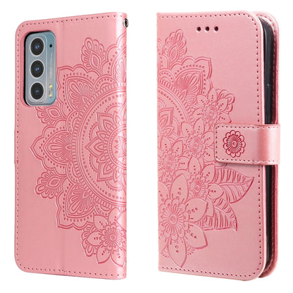 7-petal Flowers Embossing Horizontal Flip Leather Phone Case with Holder & Card Slots, For Motorola Edge 20, For Nokia C20 / C10, For vivo Y21 / Y21s / Y33s, For Samsung Galaxy A13 5G, For Xiaomi 11T / 11T Pro