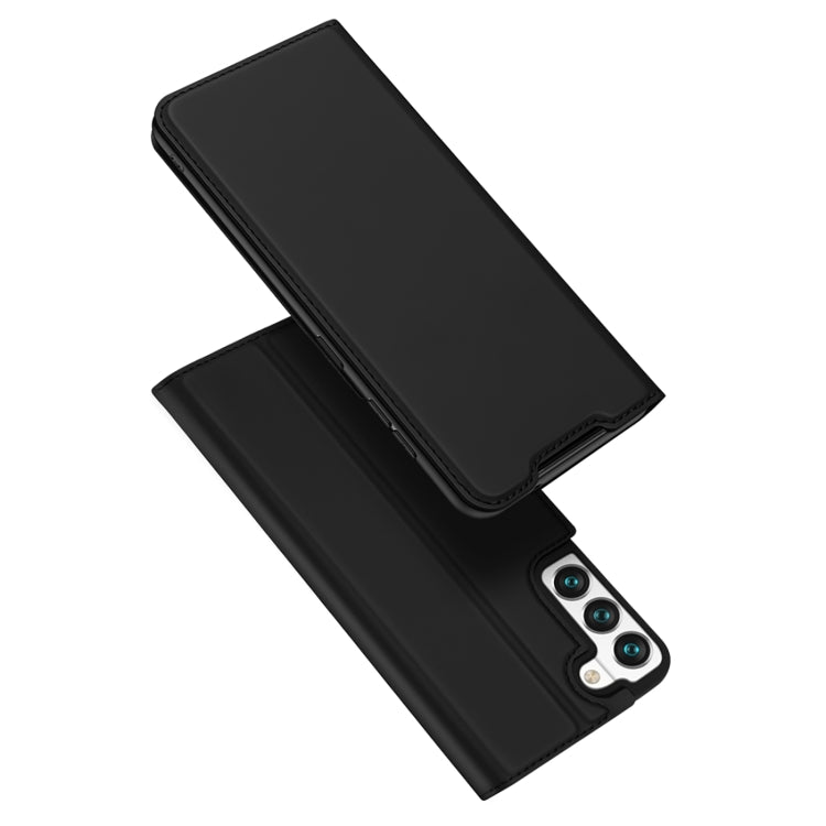 DUX DUCIS Skin Pro Series Horizontal Flip Leather Phone Case with Holder & Card Slots, For Samsung Galaxy S22 5G, For Samsung Galaxy S22+ 5G, For Samsung Galaxy S22 Ultra 5G