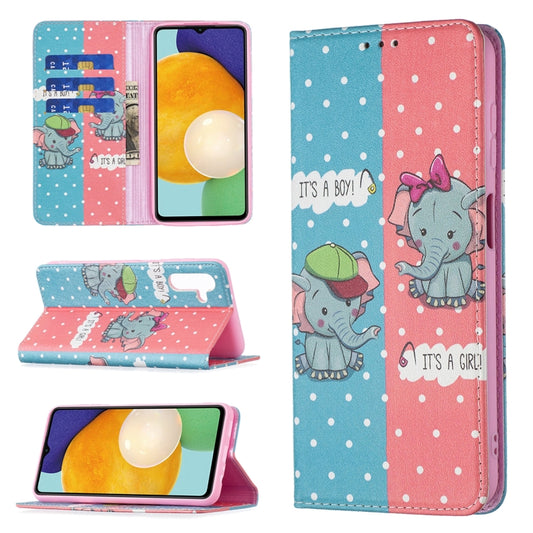 Colored Drawing Pattern Invisible Magnetic Horizontal Flip Phone Leather Case with Holder & Card Slots & Wallet, For Samsung Galaxy A13 5G, For Samsung Galaxy S22 Ultra 5G, For Samsung Galaxy S22+ 5G, For Samsung Galaxy S22 5G