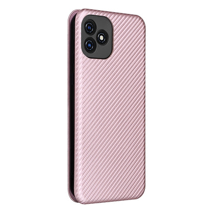 Carbon Fiber Texture Magnetic Horizontal Flip Leather Phone Case with Card Slot, For Blackview Oscal C20, For Samsung Galaxy A13 5G, For Motorola Moto E20 / E30 / E40