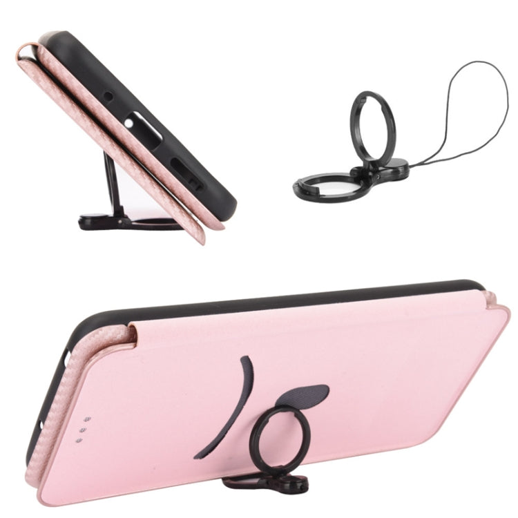 Carbon Fiber Texture Magnetic Horizontal Flip Leather Phone Case with Card Slot, For Blackview Oscal C20, For Samsung Galaxy A13 5G, For Motorola Moto E20 / E30 / E40