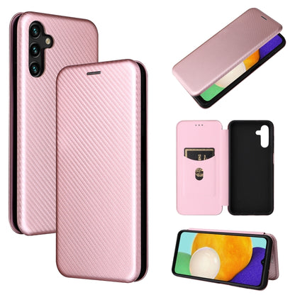 Carbon Fiber Texture Magnetic Horizontal Flip Leather Phone Case with Card Slot, For Blackview Oscal C20, For Samsung Galaxy A13 5G, For Motorola Moto E20 / E30 / E40