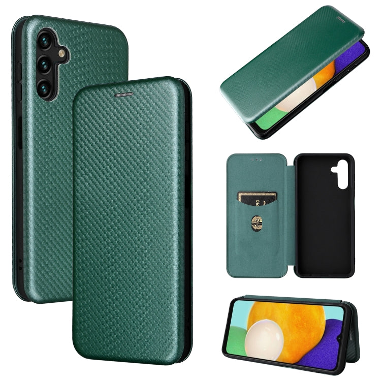 Carbon Fiber Texture Magnetic Horizontal Flip Leather Phone Case with Card Slot, For Blackview Oscal C20, For Samsung Galaxy A13 5G, For Motorola Moto E20 / E30 / E40