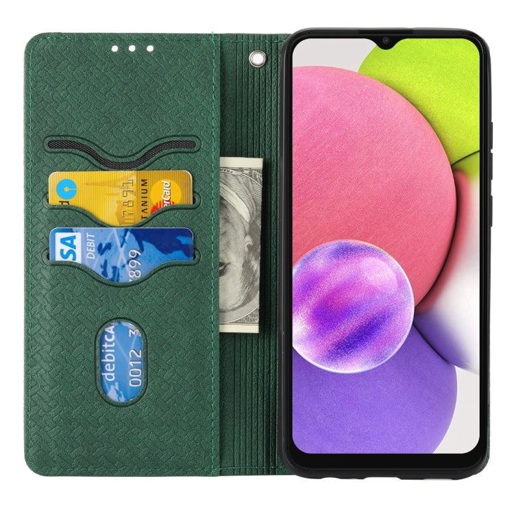 Woven Texture Stitching Magnetic Horizontal Flip PU Leather Phone Case, For Samsung Galaxy A03 International Version, For Xiaomi Redmi Note 11, For Samsung Galaxy A03 EU Version, For Xiaomi Redmi Note 11 Pro