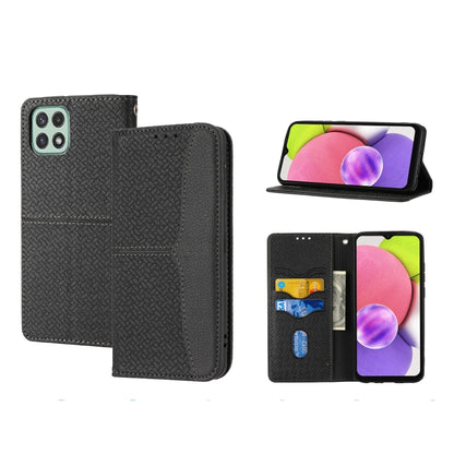 Woven Texture Stitching Magnetic Horizontal Flip PU Leather Phone Case, For Samsung Galaxy A03 International Version, For Xiaomi Redmi Note 11, For Samsung Galaxy A03 EU Version, For Xiaomi Redmi Note 11 Pro