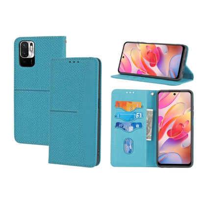 Woven Texture Stitching Magnetic Horizontal Flip PU Leather Phone Case, For Samsung Galaxy A03 International Version, For Xiaomi Redmi Note 11, For Samsung Galaxy A03 EU Version, For Xiaomi Redmi Note 11 Pro