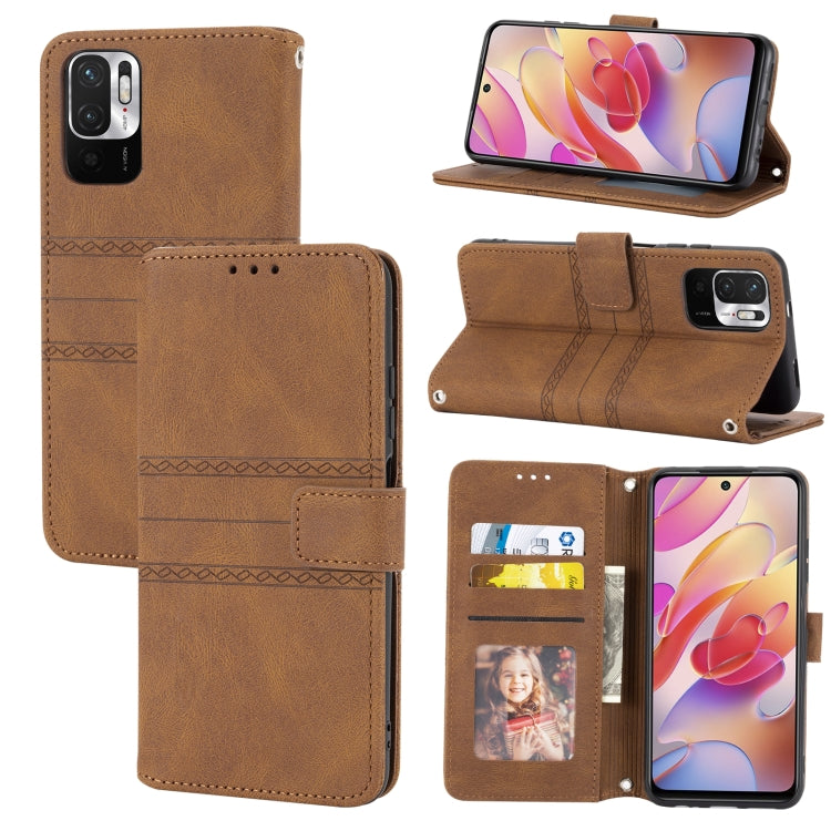 Embossed Striped Magnetic Buckle Horizontal Flip Phone Leather Case, For Samsung Galaxy A03 International Version, For Xiaomi Redmi Note 11, For Samsung Galaxy A03 EU Version, For Xiaomi Redmi Note 11 Pro, For Samaung Galaxy S22 Ultra 5G