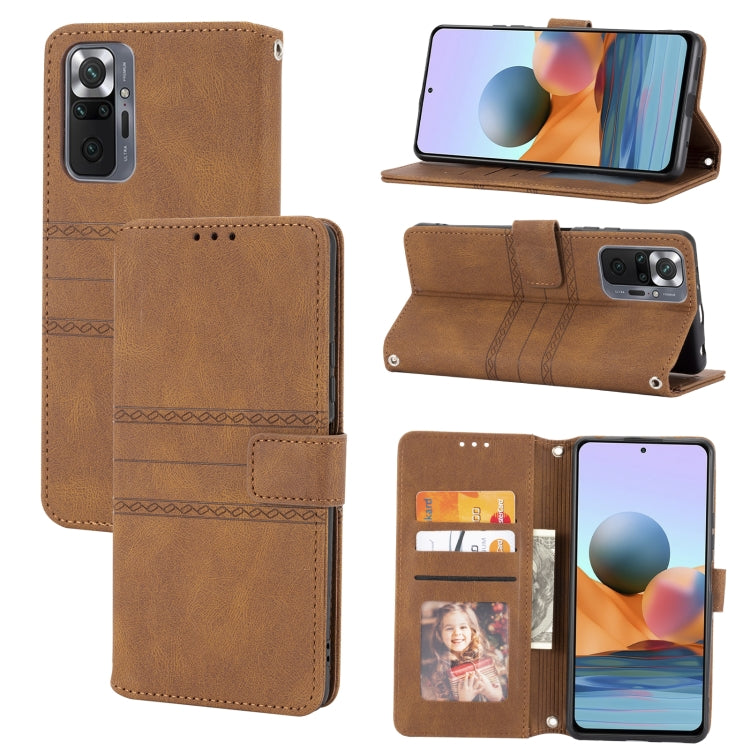 Embossed Striped Magnetic Buckle Horizontal Flip Phone Leather Case, For Samsung Galaxy A03 International Version, For Xiaomi Redmi Note 11, For Samsung Galaxy A03 EU Version, For Xiaomi Redmi Note 11 Pro, For Samaung Galaxy S22 Ultra 5G