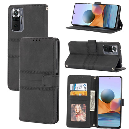 Embossed Striped Magnetic Buckle Horizontal Flip Phone Leather Case, For Samsung Galaxy A03 International Version, For Xiaomi Redmi Note 11, For Samsung Galaxy A03 EU Version, For Xiaomi Redmi Note 11 Pro, For Samaung Galaxy S22 Ultra 5G