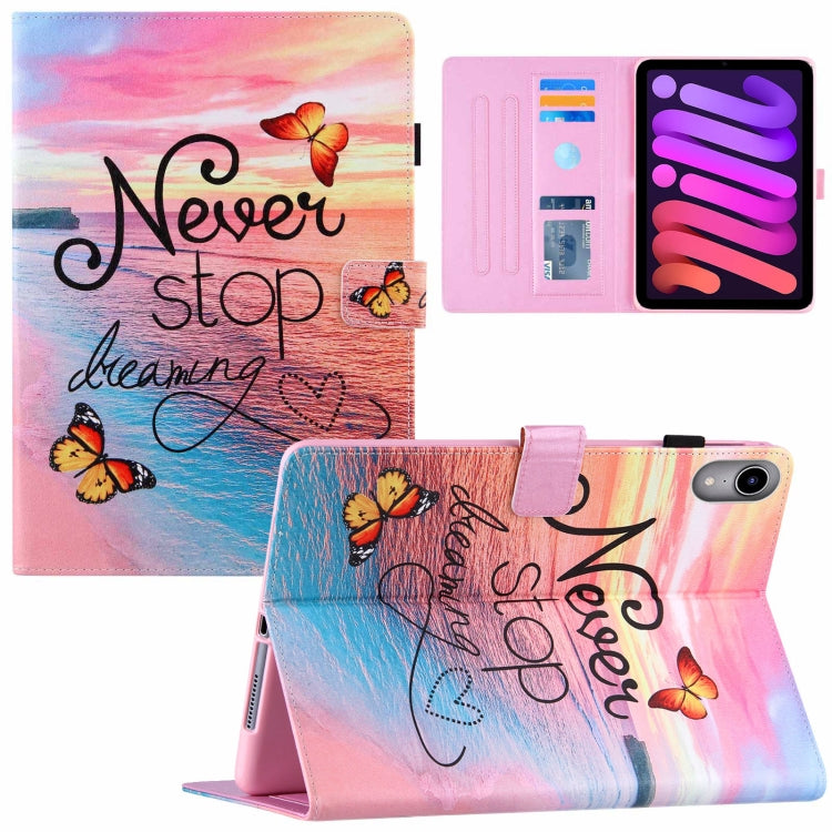 Silk Texture Horizontal Flip Tablet Leather Case with Holder & Card Slot & Sleep / Wake-up Function, For iPad mini 2024 / mini 6