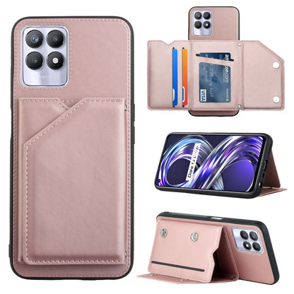 Skin Feel PU + TPU + PC Back Cover Shockproof Phone Case with Card Slots & Holder & Photo Frame, For OPPO Realme 8i, For Samsung Galaxy A13 5G, For Samsung Galaxy M52 5G, For Xiaomi Mi 11T / Mi 11 Pro