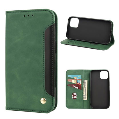 Skin Feel Splicing Leather Phone Case, For iPhone 13 Pro Max, For iPhone 13 Pro, For iPhone 13, For iPhone 13 mini, For iPhone 12 Pro Max, For iPhone 12 Pro, For iPhone 12, For iPhone 12 mini