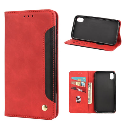 Skin Feel Splicing Leather Phone Case, For iPhone 11 Pro Max, For iPhone 11 Pro, For iPhone 11, For iPhone XS Max, For iPhone X / XS, For iPhone XR, For iPhone SE 2022 / SE 2020 / 8 / 7, For iPhone 8 Plus & 7 Plus