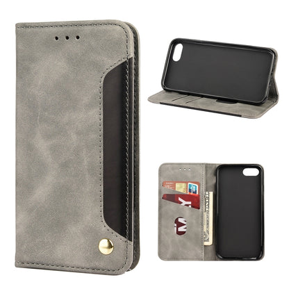 Skin Feel Splicing Leather Phone Case, For iPhone 11 Pro Max, For iPhone 11 Pro, For iPhone 11, For iPhone XS Max, For iPhone X / XS, For iPhone XR, For iPhone SE 2022 / SE 2020 / 8 / 7, For iPhone 8 Plus & 7 Plus