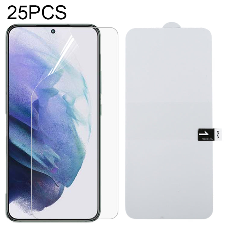 25 PCS Full Screen Protector Explosion-proof Hydrogel Film, For Samsung Galaxy S22 5G (25pcs), For Samsung Galaxy S22+ 5G (25pcs), For Samsung Galaxy S22 Ultra 5G (25pcs)