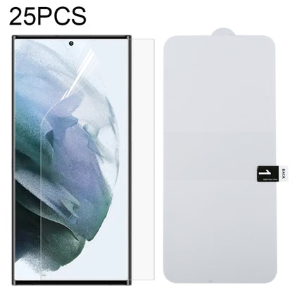 25 PCS Full Screen Protector Explosion-proof Hydrogel Film, For Samsung Galaxy S22 5G (25pcs), For Samsung Galaxy S22+ 5G (25pcs), For Samsung Galaxy S22 Ultra 5G (25pcs)