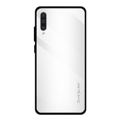 Texture Gradient Glass Protective Case, For Galaxy A20 / A30, For Galaxy A50, For Galaxy A80 / A90, For Galaxy Note 9, For Galaxy Note 10 Pro, For Galaxy S10, For iPhone SE 2022 / SE 2020 / 8 / 7, For iPhone XS Max