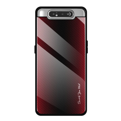 Texture Gradient Glass Protective Case, For Galaxy A20 / A30, For Galaxy A50, For Galaxy A80 / A90, For Galaxy Note 9, For Galaxy Note 10 Pro, For Galaxy S10, For iPhone SE 2022 / SE 2020 / 8 / 7, For iPhone XS Max