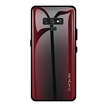 Texture Gradient Glass Protective Case, For Galaxy A20 / A30, For Galaxy A50, For Galaxy A80 / A90, For Galaxy Note 9, For Galaxy Note 10 Pro, For Galaxy S10, For iPhone SE 2022 / SE 2020 / 8 / 7, For iPhone XS Max