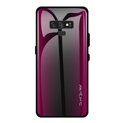 Texture Gradient Glass Protective Case, For Galaxy A20 / A30, For Galaxy A50, For Galaxy A80 / A90, For Galaxy Note 9, For Galaxy Note 10 Pro, For Galaxy S10, For iPhone SE 2022 / SE 2020 / 8 / 7, For iPhone XS Max