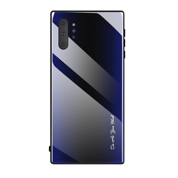 Texture Gradient Glass Protective Case, For Galaxy A20 / A30, For Galaxy A50, For Galaxy A80 / A90, For Galaxy Note 9, For Galaxy Note 10 Pro, For Galaxy S10, For iPhone SE 2022 / SE 2020 / 8 / 7, For iPhone XS Max