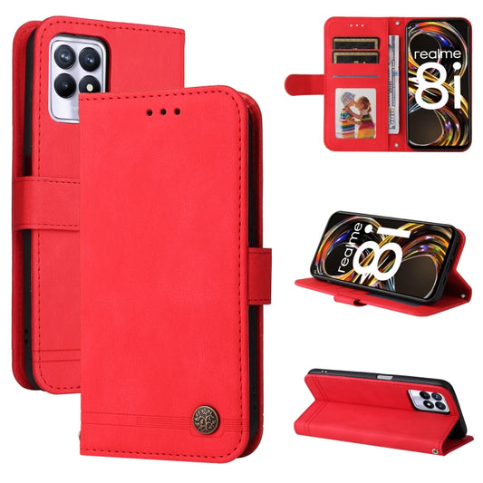 Skin Feel Life Tree Metal Button Horizontal Flip Leather Phone Case, For OPPO Realme 8i, For OPPO Realme GT NEO2, For OPPO Reno6 4G, For Huawei Nova 8i / Honor 50 Lite, For Huawei Nova 9 / Honor 50 5G, For Samsung Galaxy M52 5G, For Samsung Galaxy S22+...