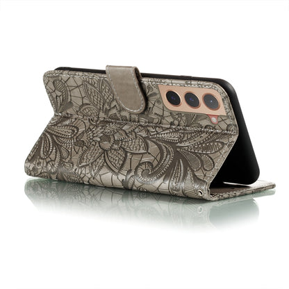 Lace Flower Leather Phone Case with Holder & Card Slots & Wallet & Photo Frame, For Samsung Galaxy S22 5G, For Samsung Galaxy S22 Ultra 5G, For Samsung Galaxy S22+ 5G, For Xiaomi Redmi Note 11, For Xiaomi Redmi Note 11 Pro