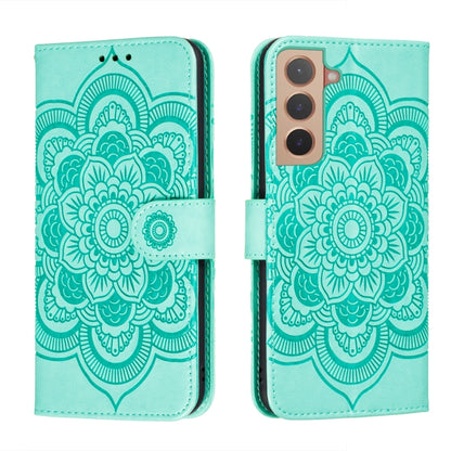 Sun Mandala Embossing Pattern Phone Leather Case with Holder & Card Slots & Wallet & Lanyard, For Samsung Galaxy S22 5G, For Samsung Galaxy S22 Ultra 5G, For Samsung Galaxy S22+ 5G, For Xiaomi Redmi Note 11, For Xiaomi Redmi Note 11 Pro