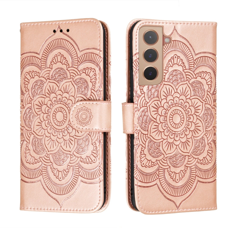 Sun Mandala Embossing Pattern Phone Leather Case with Holder & Card Slots & Wallet & Lanyard, For Samsung Galaxy S22 5G, For Samsung Galaxy S22 Ultra 5G, For Samsung Galaxy S22+ 5G, For Xiaomi Redmi Note 11, For Xiaomi Redmi Note 11 Pro