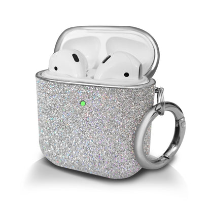Electroplating Glitter Powder Wireless Earphone Protective Case, For AirPods 1 / 2, For AirPods Pro