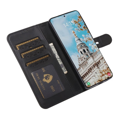 Embossed Happy Cat Pattern Horizontal Flip Leather Phone Case, For Samsung Galaxy S22 5G, For Samsung Galaxy S22+ 5G