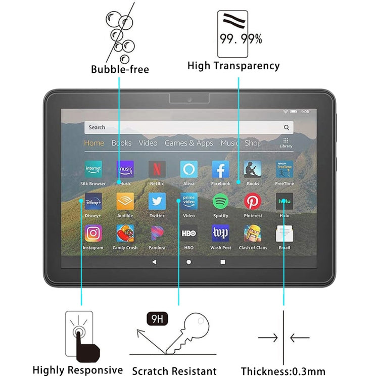 9H 2.5D Explosion-proof Tempered Tablet Glass Film, For Amazon Kindle Fire HD 8 2020 / 2022 (1 PC), For Xiaomi Mi Pad 3 (1 PC), For Amazon Kindle Fire HD 10 2019 (1 PC), For Amazon Kindle Fire 7 2019 (1 PC), For Xiaomi Mi Pad 4 (1 PC)                  ...