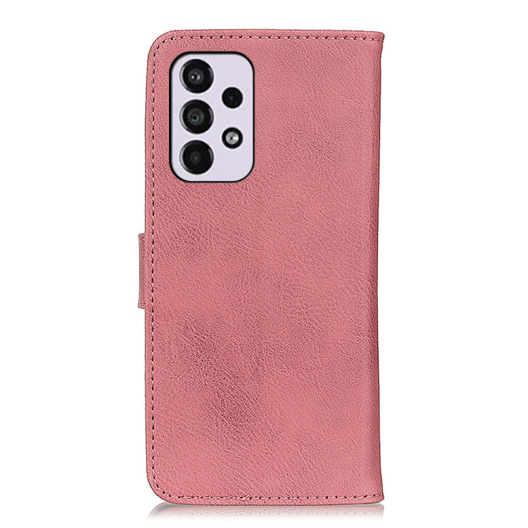 KHAZNEH Cowhide Texture Horizontal Flip Leather Phone Case with Holder & Card Slots & Wallet, For Samsung Galaxy A33 5G