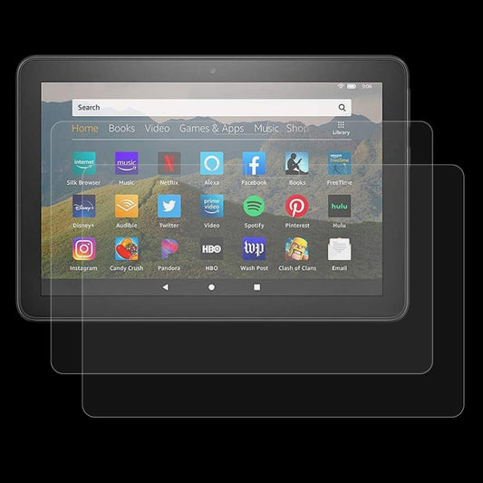 2 PCS 9H 2.5D Explosion-proof Tempered Tablet Glass Film, For Amazon Kindle Fire HD 8 2020 / 2022(2 PCS), For Amazon Kindle Fire HD 10 2019 (2 PCS), For Xiaomi Mi Pad 3 (2 PCS), For Amazon Kindle Fire 7 2019 (2 PCS), For Xiaomi Mi Pad 4 (2 PCS)