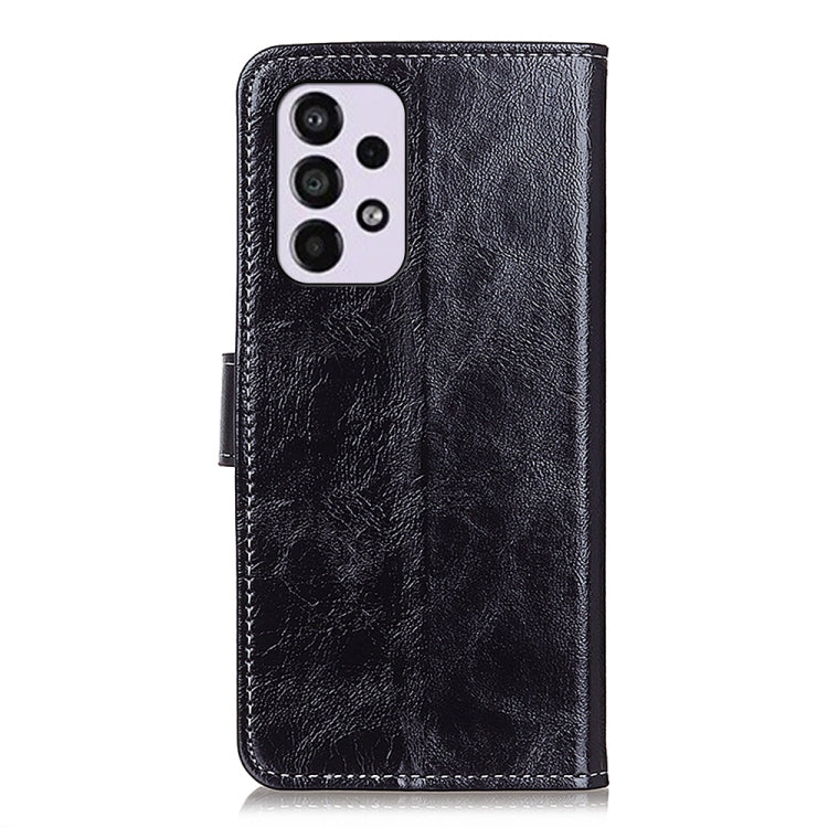 Retro Crazy Horse Texture Horizontal Flip Leather Phone Case with Holder & Card Slots & Photo Frame & Wallet, For Samsung Galaxy A33 5G