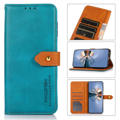 KHAZNEH Dual-color Cowhide Texture Leather Phone Case, For Samsung Galaxy A33 5G