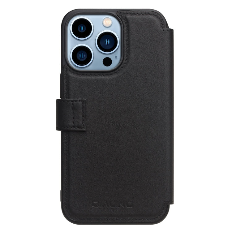 QIALINO Magnetic Buckle Phone Leather Case with Card Slot, For iPhone 13 Pro Max, For iPhone 13 Pro, For iPhone 13, For iPhone 13 mini